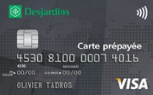 Canada – Carte prépayée Caisse Desjardins