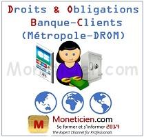 Droits Bancaires 2019 pour la clientèle de Métrople et DROM